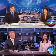 Globo e Record Brigam Através de Seus Telejornais