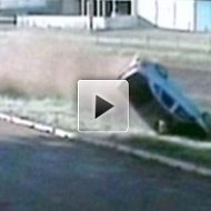 C�meras Flagram Carro Voando em Acidente no Paran�