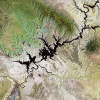 Planeta Terra Visto do Espaço: Lago Powell