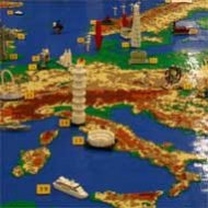 Mapa da Europa Feito com Lego