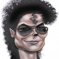 Caricaturas do Astro Michael Jackson
