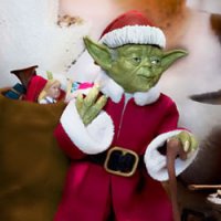 Mestre Yoda Virou Papai Noel