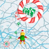 Jogo de Paraquedas do Papai Noel do Google