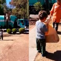 Garoto Autista Ama Caminhão de Lixo e Recebe Presente