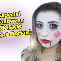 Especial Halloween - Maquiagem Artistica Jigsaw (jogos Mortais)