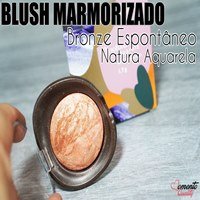 Blush Marmorizado Bronze EspontÃ¢neo Natura Aquarela