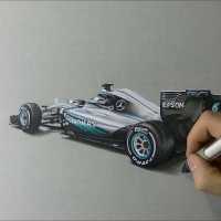 F1: Desenho Mostra Carro 2016 da Mercedes