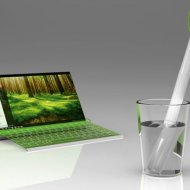 Laptop Inspirado em Bambu e Movido a Água