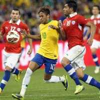 Hulk e Robinho Marcaram e o Brasil Venceu o Chile