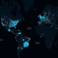 Twitter Agora Tem Mapa-Mundi de Tuitadas