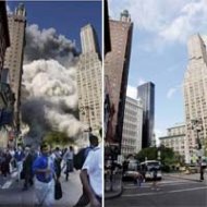 Fotos Tiradas na Época do Ataque de 11 de Setembro e Hoje